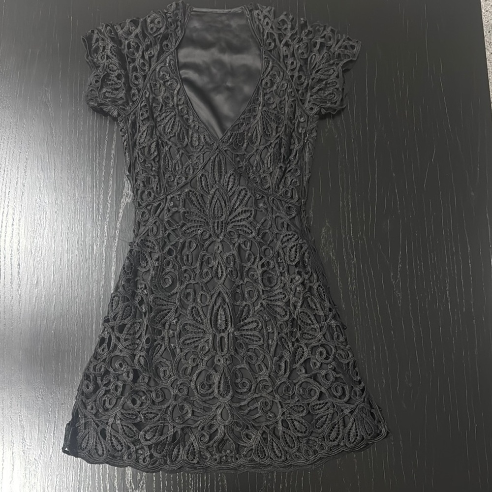 Elegant Black Lace Dress